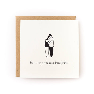 Sorry You're Going Through This Hug Sympathy Card